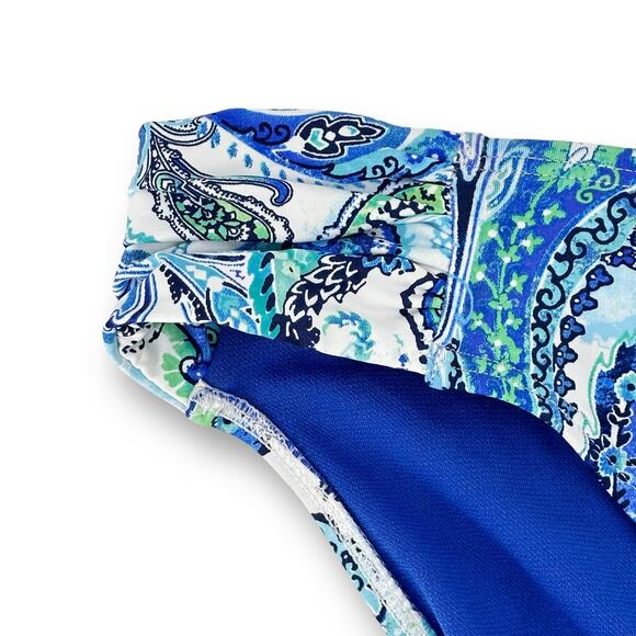 Ralph Lauren Floral Paisley Hipster Bikini Bottoms Bathing Swim Suit Size 12 - Picture 2 of 7